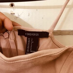 Blush Pink Ribbed Dress